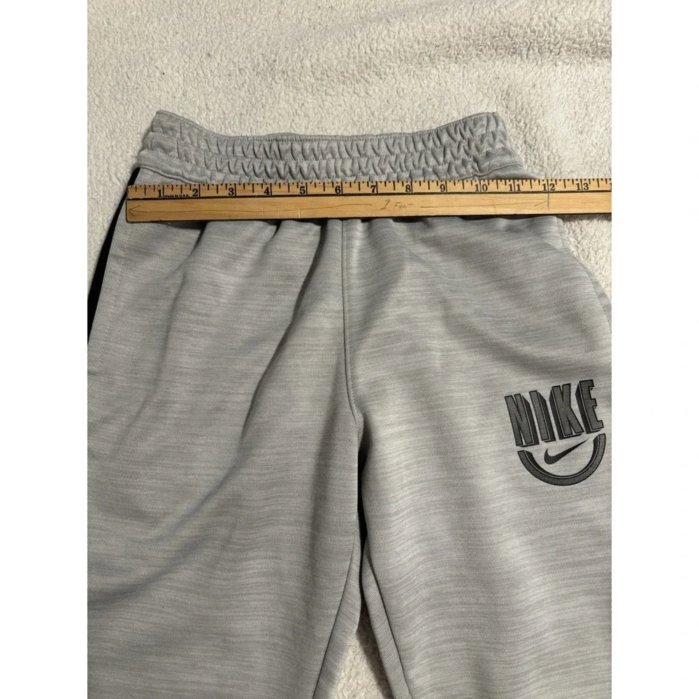 Nike Sweatpants Youth Sz Sm Gray Standard Fit Logo Dri Fit Joggers